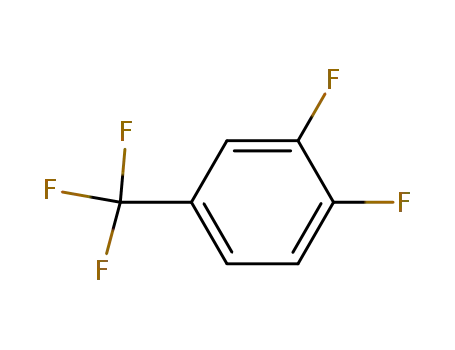 Molecular Structure of 32137-19-2 (3,4-Difluorobenzotrifluoride)