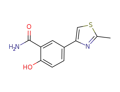 2-hydroxy-5-(2-methylthiazol-4-yl)benzamide