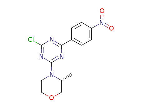(R)-4-(4-chloro-6-(4-nitrophenyl)-1,3,5-triazin-2-yl)-3-methylmorpholine