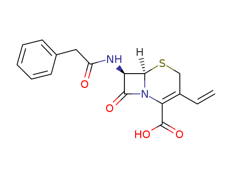 5-Thia-1-azabicyclo[4.2.0]oct-2-ene-2-carboxylic acid,
3-ethenyl-8-oxo-7-[(phenylacetyl)amino]-, (6R,7R)-(33748-00-4)
