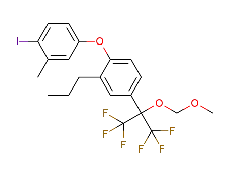 4-(1,1,1,3,3,3-hexafluoro-2-(methoxymethoxy)propan-2-yl)-1-(4-iodo-3-methylphenoxy)-2-n-propylbenzene