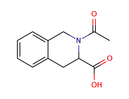 Molecular Structure of 143767-54-8 (2-ACETYL-1,2,3,4-TETRAHYDRO-3-ISOQUINOLINECARBOXYLIC ACID)