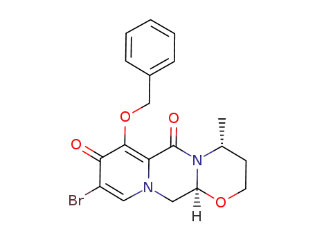 (4R,12aS)-7-(benzyloxy)-9-bromo-4-methyl-3,4,12,12atetrahydro-2H-pyrido [1′,2′:4,5]pyrazino[2,1-b][1,3]oxazine-6,8-dione