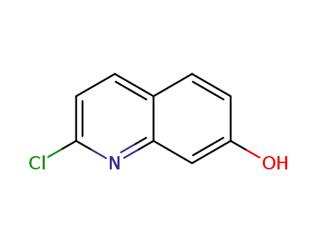 Molecular Structure of 375358-19-3 (2-CHLORO-QUINOLIN-7-OL)