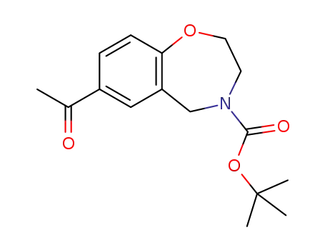 1,1-dimethylethyl 7-acetyl-2,3-dihydro-1,4-benzoxazepine-4(5H)-carboxylate
