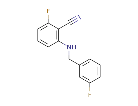 2-fluoro-6-(3-fluorobenzylamino)benzonitrile