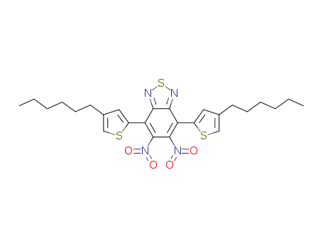4,7-bis(4-hexylthiophen-2-yl)-5,6-dinitrobenzo[c][1,2,5]thiadiazole