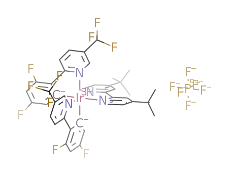 [4,4′-bis(1,1-dimethylethyl)-2,2′-bipyridine-N1,N1′]bis{3,5-difluoro-2-[5-(trifluoromethyl)-2-pyridinyl-κN]phenyl-κC}iridium(III) hexafluorophosphate