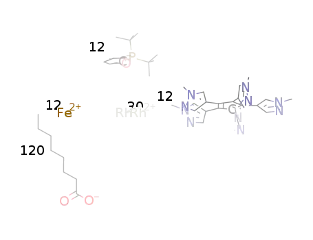 [Fe(C5(C3H2N2CH3)5)(C5H4PO(t-C4H9)2)]12[dirhodium(II) tetraoctanoate]30