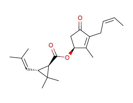 (S)-3-((Z)-but-2-en-1-yl)-2-methyl-4-oxocyclopent-2-en-1-yl(1R,3R) -2,2-dimethyl-3-(2-methylprop-1-en-1-yl ) -cyclopropane-1-carboxylate