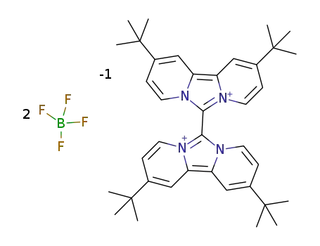 2,2',10,10'-tetra-tert-butyl-6,6'-bis(dipyrido-[1,2-c;2',1'-e]imidazolium) bis-tetrafluoroborate