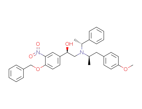 (R,R)-1-(4-benzyloxy-3-nitro-phenyl)-2-[[2-(4-methoxy-phenyl)-1-methyl-ethyl]-(1-phenyl-ethyl)-amino]-ethanol