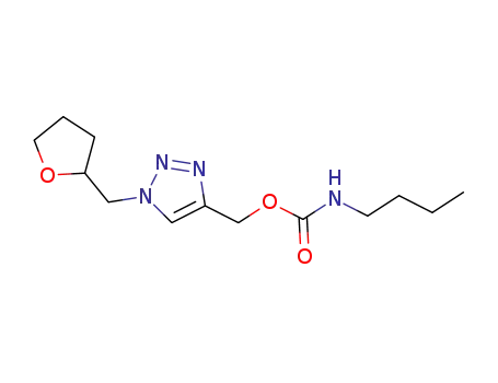 butylcarbamic acid 1-(tetrahydrofuran-2-ylmethyl)-1H-[1,2,3]triazol-4-ylmethyl ester