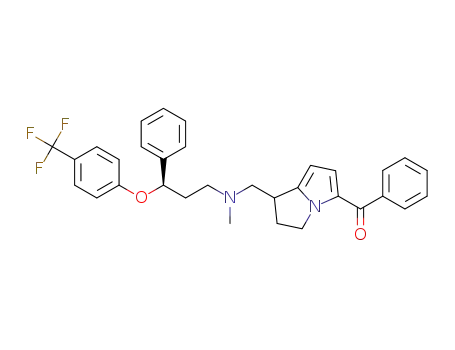 [1-{[methyl{(R)-3-phenyl-3-[4-(trifluoromethyl)phenoxy]propyl}-amino]methyl}-2,3-dihydro-1H-pyrrolizin-5-yl](phenyl)methanone