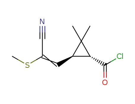(1R)-trans-3-[(1-E/Z)-2-cyano-2-(methylthio)ethenyl]-2,2-dimethylcyclopropanecarboxylic acid chloride
