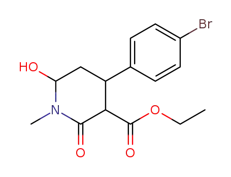 ethyl 4-(4-bromophenyl)-6-hydroxy-1-methyl-2-oxopiperidine-3-carboxylate