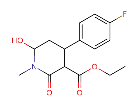 ethyl 4-(4-fluorophenyl)-6-hydroxy-1-methyl-2-oxopiperidine-3-carboxylate