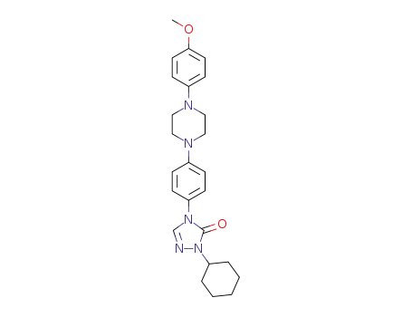 1-cyclohexyl-4-(4-(4-(4-methoxyphenyl)piperazin-1-yl)phenyl)-1H-1,2,4-triazol-5(4H)-one