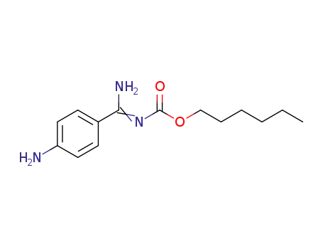 4-{[(hexyloxy)carbonyl]carbamimidoyl}aniline