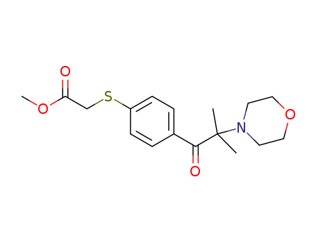 methyl 2-((4-(2-methyl-2-morpholinopropanoyl)phenyl)thio)acetate