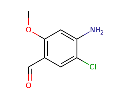 Molecular Structure of 145742-50-3 (4-amino-5-chloro-2-methoxybenzaldehyde)