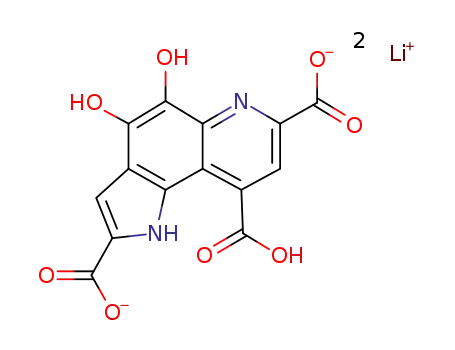 4,5-dihydroxy-1H-pyrrolo[2,3-f]chinoline-2,7,9-tricarboxylic acid dilithium salt