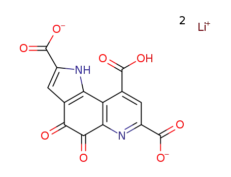 4,5-dihydroxy-1H-pyrrole[2,3-f]chinoline-2,7,9-tricarboxylic acid, dilithium salt