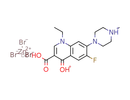 pefloxancindium tetrabromidozincate