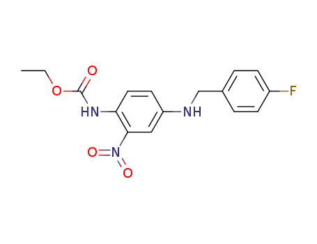 2-ethoxycarbonylamino-5-(4-fluorobenzylamino)nitrobenzene