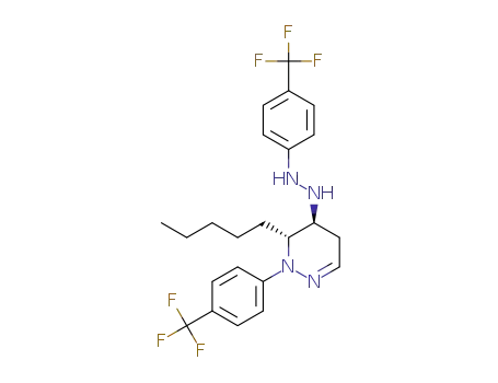 6-pentyl-1-[4-(trifluoromethyl)phenyl]-5-{2-[4-(trifluoromethyl)-phenyl]hydrazinyl}-1,4,5,6-tetrahydropyridazine