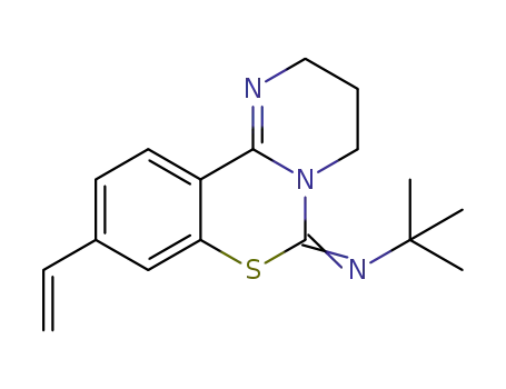 N-(tert-butyl)-3,4-dihydro-9-vinyl-2H,6H-pyrimido[1,2-c][1,3]benzothiazin-6-imine