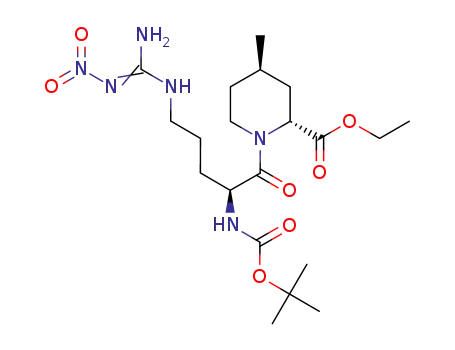ethyl (2R,4R)-1-[(2S)-2-[[(1,1-dimethyletoxy)carbonyl]amino]-5-[[imino(nitroamino)methyl]amino]-1-oxopentyl]-4-methylpiperidine-2-carboxylate