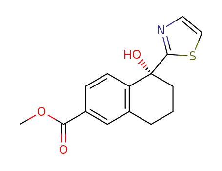 methyl (5R)-5-hydroxy-5-(thiazol-2-yl)-5,6,7,8-tetrahydronaphthalene-2-carboxylate