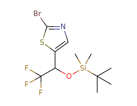 2-bromo-5-(1-(tert-butyldimethylsilyloxy)-2,2,2-trifluoroethyl)thiazole