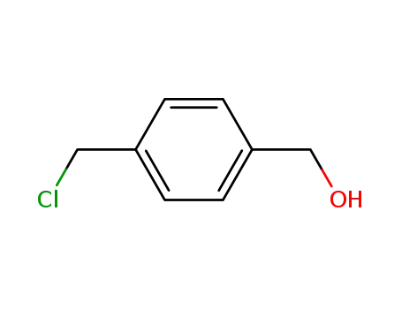 Molecular Structure of 16473-35-1 (4-(CHLOROMETHYL)BENZYL ALCOHOL  99)
