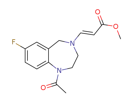 methyl (2E)-3-(1-acetyl-7-fluoro-1,2,3,5-tetrahydro-4H-1,4-benzodiazepin-4-yl)acrylate