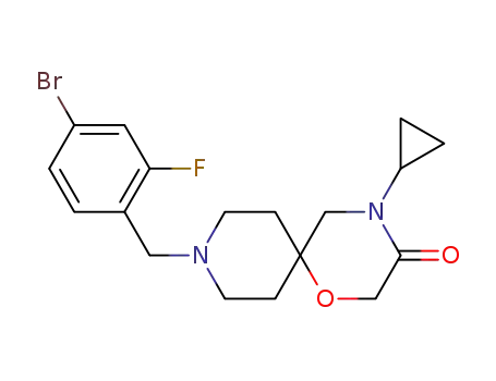 9-[(4-bromo-2-fluorophenyl)methyl]-4-cyclopropyl-1-oxa-4,9-diazaspiro[5.5]undecan-3-one