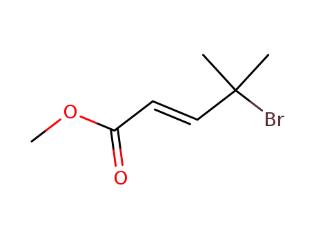 methyl (E)-4-bromo-4-methylpenten-2-oate