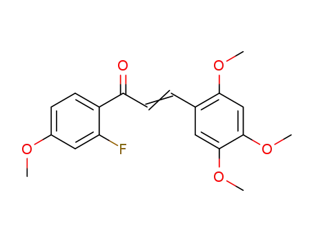 1-(2-fluoro-4-methoxyphenyl)-3-(2,4,5-trimethoxyphenyl)prop-2-ene-1-one