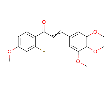 1-(2-fluoro-4-methoxyphenyl)-3-(3,4,5-trimethoxyphenyl)prop-2-ene-1-one