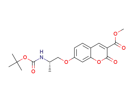 (S)-(-)-methyl 7-(2-(tertbutoxycarbonylamino)propoxy)-2-oxo-2H-chromone-3-carboxylate
