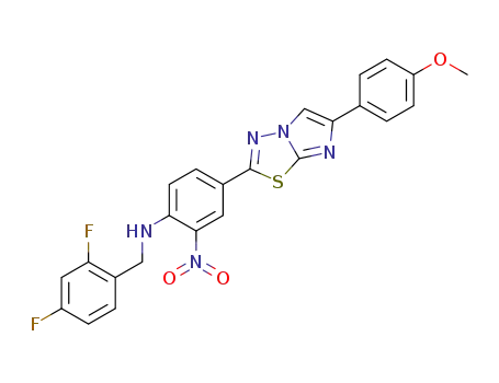 (2,4-difluorobenzyl)-{4-[5-(4-methoxyphenyl)imidazo[2,1-b][1,3,4]thiadiazol-2-yl]-2-nitrophenyl}amine
