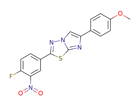 2-(4-fluoro-3-nitrophenyl)-5-(4-methoxyphenyl)imidazo[2,1-b][1,3,4]thiadiazole