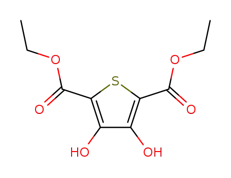Molecular Structure of 1822-66-8 (3,4-DIHYDROXY-THIOPHENE-2,5-DICARBOXYLIC ACID DIETHYL ESTER)
