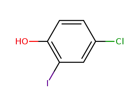 Molecular Structure of 71643-66-8 (4-Chloro-2-iodophenol)