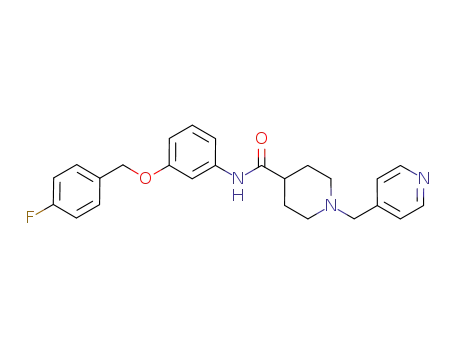 N-{3-[(4-fluorobenzyl)oxy]phenyl}-1-(pyridin-4-ylmethyl)piperidine-4-carboxamide