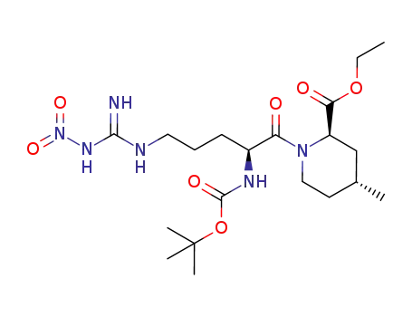 ethyl (2R,4R)-1-[(2S)-2-[[(1,1-dimethylethoxy)carbonyl]amino]-5-[[imino(nitroamino)methyl]amino]-1-oxopentyl]-4-methylpiperidine-2-carboxylate
