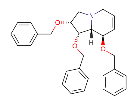 (1S,2R,8R,8aR)-1,2,8-tris(benzyloxy)-1,2,3,5,8,8a-hexahydroindolizine
