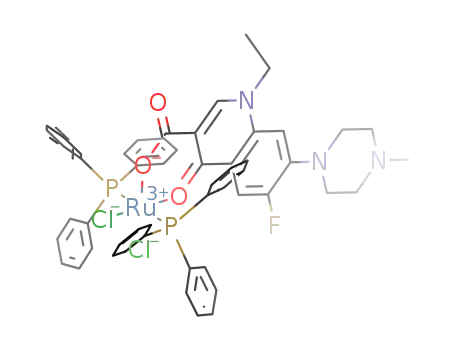 [Ru(pefloxacin-(1H))(PPh3)2Cl2]