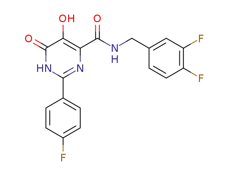N-(3,4-difluorobenzyl)-2-(4-fluorophenyl)-5-hydroxy-6-oxo-1,6-dihydropyrimidine-4-carboxamide